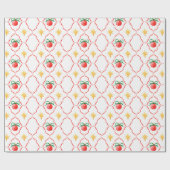 Modern Coquette Christmas Bauble Star Pattern ラッピングペーパー (フラット)