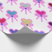 Modern Coquette Radiant Heart Bow Wrapping Paper ラッピングペーパー (角)