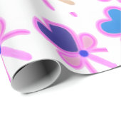 Modern Coquette Radiant Heart Bow Wrapping Paper ラッピングペーパー (ロールコーナー)