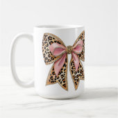 Modern coquettish bow コーヒーマグカップ (左)