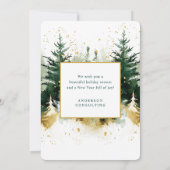 Modern Corporate Botanical Forest Photo シーズンカード (裏面)