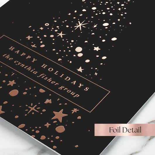 Modern Corporate Christmas Tree 箔シーズンカード