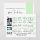 Modern Corporate Company Logo Photo 2026 Calendar ポストカード (正面/裏面)