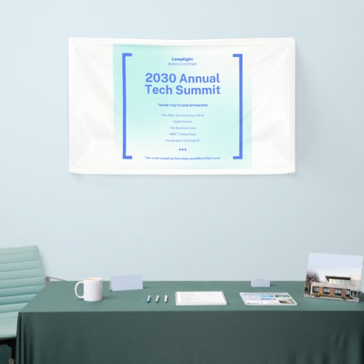 Modern Corporate Tech Summit Event Banner - 2030 A 横断幕 (トレードショー)