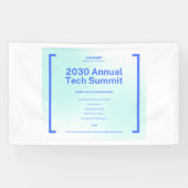 Modern Corporate Tech Summit Event Banner - 2030 A 横断幕 (横)