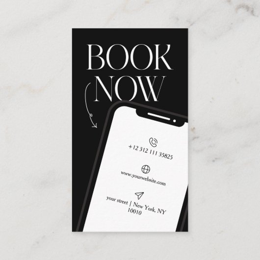 Modern Cosmetic Beauty Business Card 名刺 (裏面)