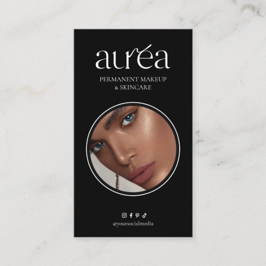 Modern Cosmetic Beauty Business Card 名刺 (正面)