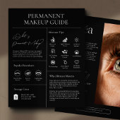 Modern Cosmetic Permanent Makeup Aftercare Guide チラシ