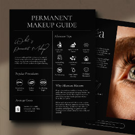 Modern Cosmetic Permanent Makeup Aftercare Guide チラシ