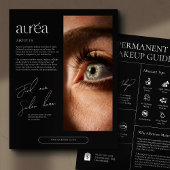 Modern Cosmetic Permanent Makeup Aftercare Guide チラシ