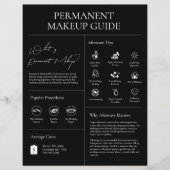 Modern Cosmetic Permanent Makeup Aftercare Guide チラシ (正面)