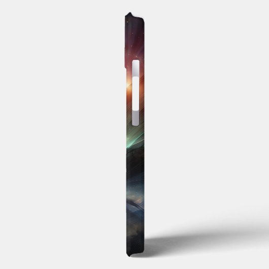 Modern Cosmic Nebula Phone Case  Abstract Ethereal Case-Mate iPhoneケース (裏面 / 左)