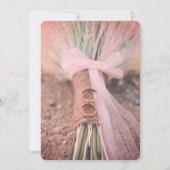 Modern Couple Line Art Wedding Invitation | Rustic 招待状 (裏面)