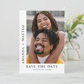 Modern Couple Photo Save the date 招待状 (スタンド正面)