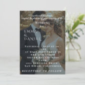 Modern Couple Photo Wedding Invitation template  招待状 (スタンド正面)