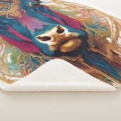 Modern Cow Sherpa Blanket シェルパブランケット (3/4)