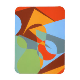 Modern Cowboy Boot Abstract Magnet マグネット