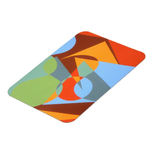 Modern Cowboy Boot Abstract Magnet マグネット (左側)