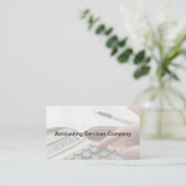 Modern CPA Accountant Business Cards New 名刺 (スタンド正面)