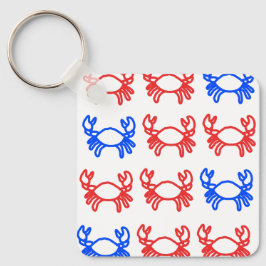 Modern Crab Zodiac Keychain – Clean キーホルダー