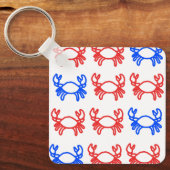 Modern Crab Zodiac Keychain – Clean キーホルダー (正面)