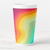 Modern Cracked colorful Stylist  カフェラテマグ (正面)