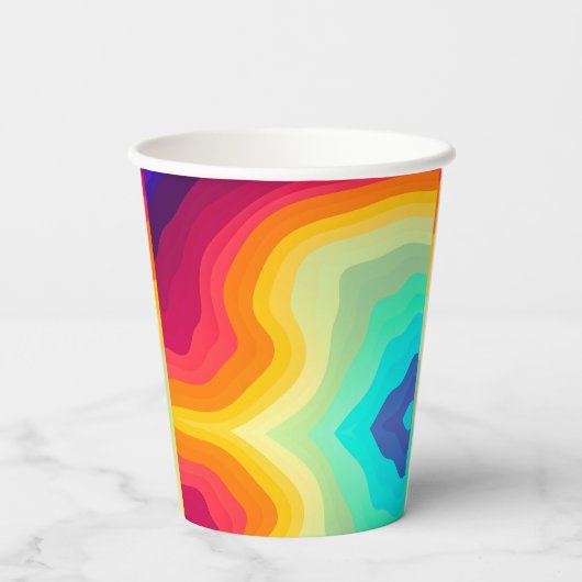 Modern Cracked colorful Stylist  紙コップ (裏面)