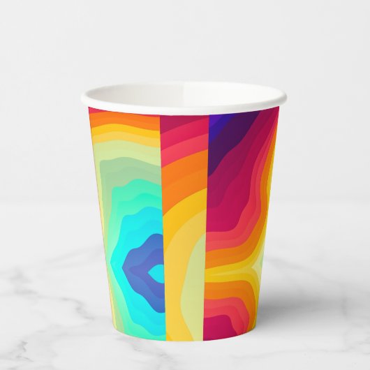 Modern Cracked colorful Stylist  紙コップ (左)