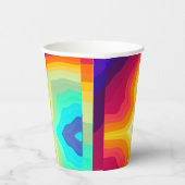 Modern Cracked colorful Stylist  紙コップ (右)