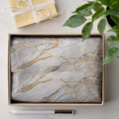 Modern Cracked Gold  marble 薄葉紙 (ギフト)