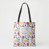 Modern Create Joyful Moments Floral Tote Bag トートバッグ (正面)