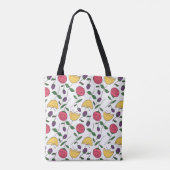 Modern Create Joyful Moments Floral Tote Bag トートバッグ (裏面)