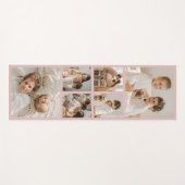 Modern Create Your Own Photo Collage Blush Pink ヨガマット (正面(横))