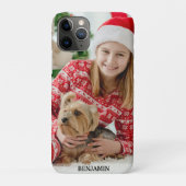 Modern Create Your Own Photo Name Pets kids Case-Mate iPhoneケース (裏)