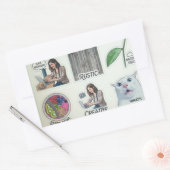 Modern Creator & Nature Sticker Sheet - Funny Cat  長方形シール (封筒)