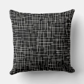 Modern Crosshatch burlap texture pattern クッション (裏面)