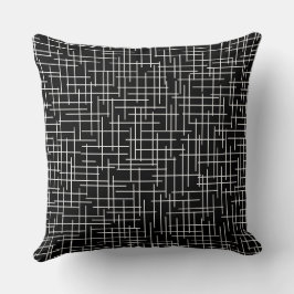 Modern Crosshatch burlap texture pattern クッション