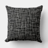 Modern Crosshatch burlap texture pattern クッション (正面)