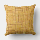 Modern Crosshatch burlap texture pattern クッション (裏面)