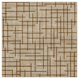 Modern Crosshatch burlap texture pattern ファブリック