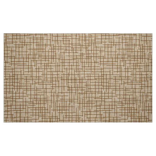 Modern Crosshatch burlap texture pattern ファブリック (ファットクウォーター)