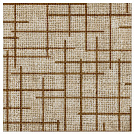Modern Crosshatch burlap texture pattern ファブリック