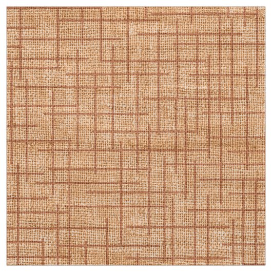 Modern Crosshatch burlap texture pattern ファブリック (見本)
