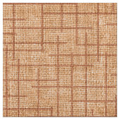 Modern Crosshatch burlap texture pattern ファブリック (クローズアップ)