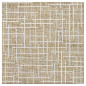 Modern Crosshatch burlap texture pattern ファブリック (見本)