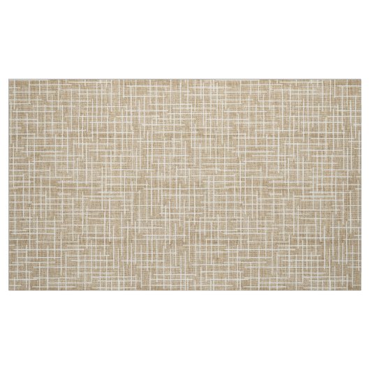 Modern Crosshatch burlap texture pattern ファブリック (ファットクウォーター)