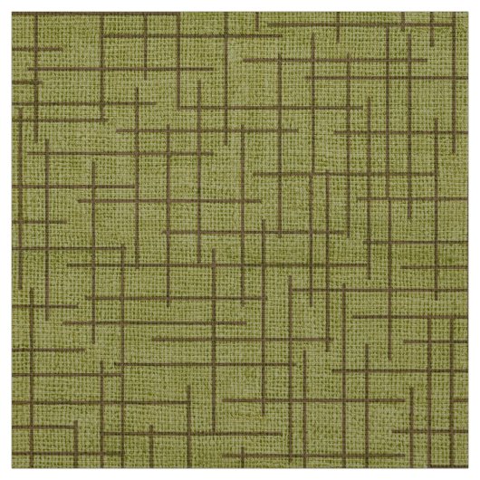 Modern Crosshatch burlap texture pattern ファブリック (見本)