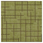 Modern Crosshatch burlap texture pattern ファブリック (クローズアップ)