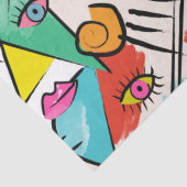 Modern Cubism Abstract Artsy Female Faces 薄葉紙 (詳細)