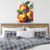 Modern Cubism Apple Canvas Art – Vibrant Abstract  キャンバスプリント (インサイチュ (寝室))